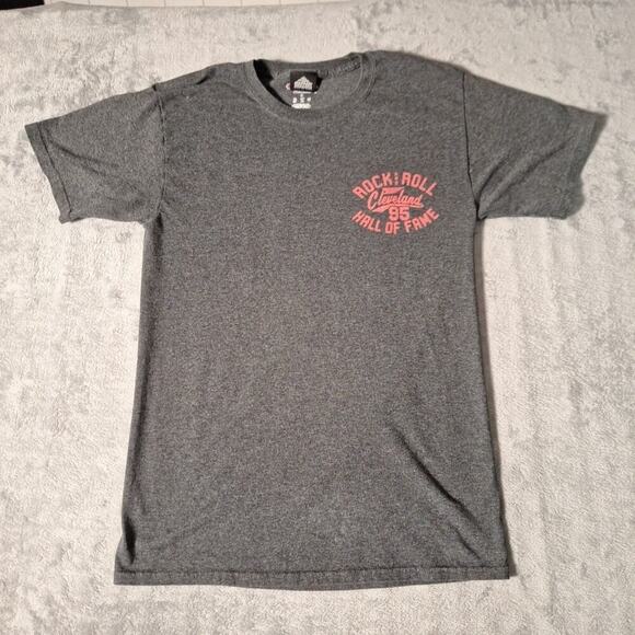 ROCK AND ROLL HALL OF FAME MUSEUM T-Shirt Size Small Vintage Double-Sided Cotton - Picture 1 of 8
